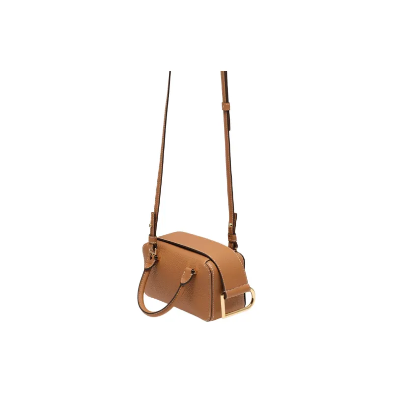 Delvau Cool Bo Soft Grain Calfskin Shoulder Bag Crossbody Bag Handbag Nano Women's Brown-2