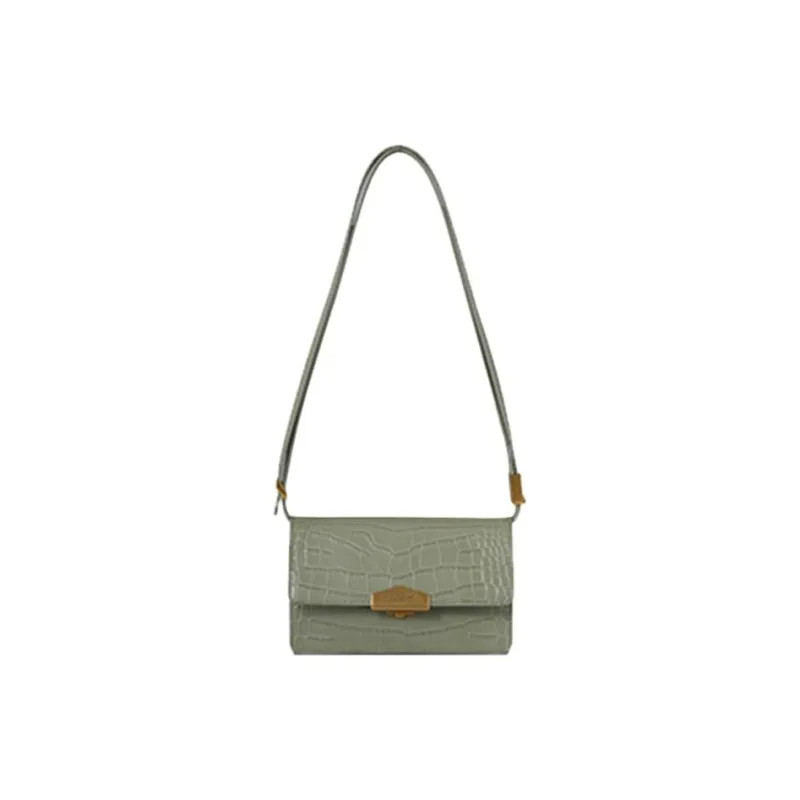 POURCHET Crocodile Pattern Cow Leather Shoulder Bag Regular Women's Multicolor-1