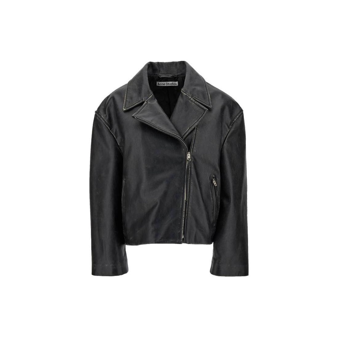 ジャケット ACNE STUDIOS Women Jackets A70183900 Black ACNE STUDIOS WOMEN-CLOTHING JACKETS Leather jacket