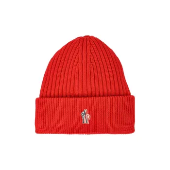 Moncler Logo Embroidered Beanie