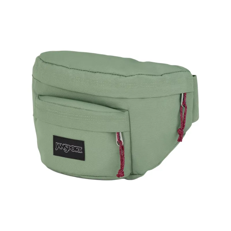 JanSport Recycled Polyester Textile Waste Fanny Pack Unisex Green-1