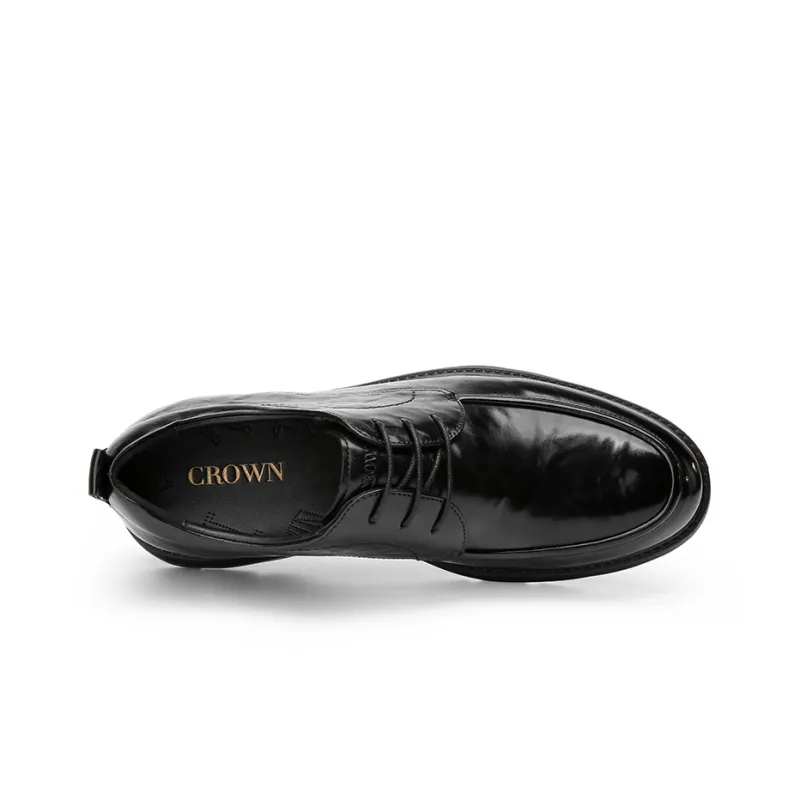 CROWN Dress Shoes Men's One Yard Larger-2