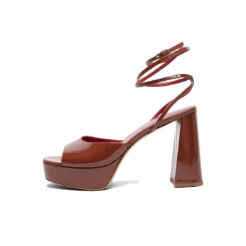BETTINA VERMILLON Strap Sandals 11cm Women's Umber