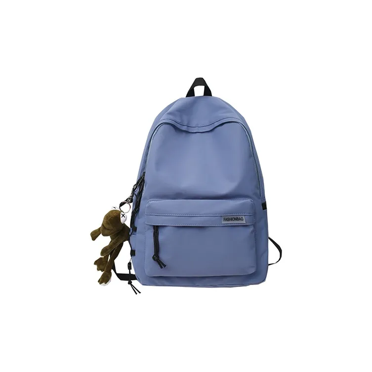 GKY Nylon Backpack Regular Unisex Gray & Blue & Black-3