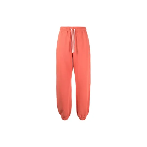 Marcelo Burlon Knitted Sweatpants Men Sunset Orange