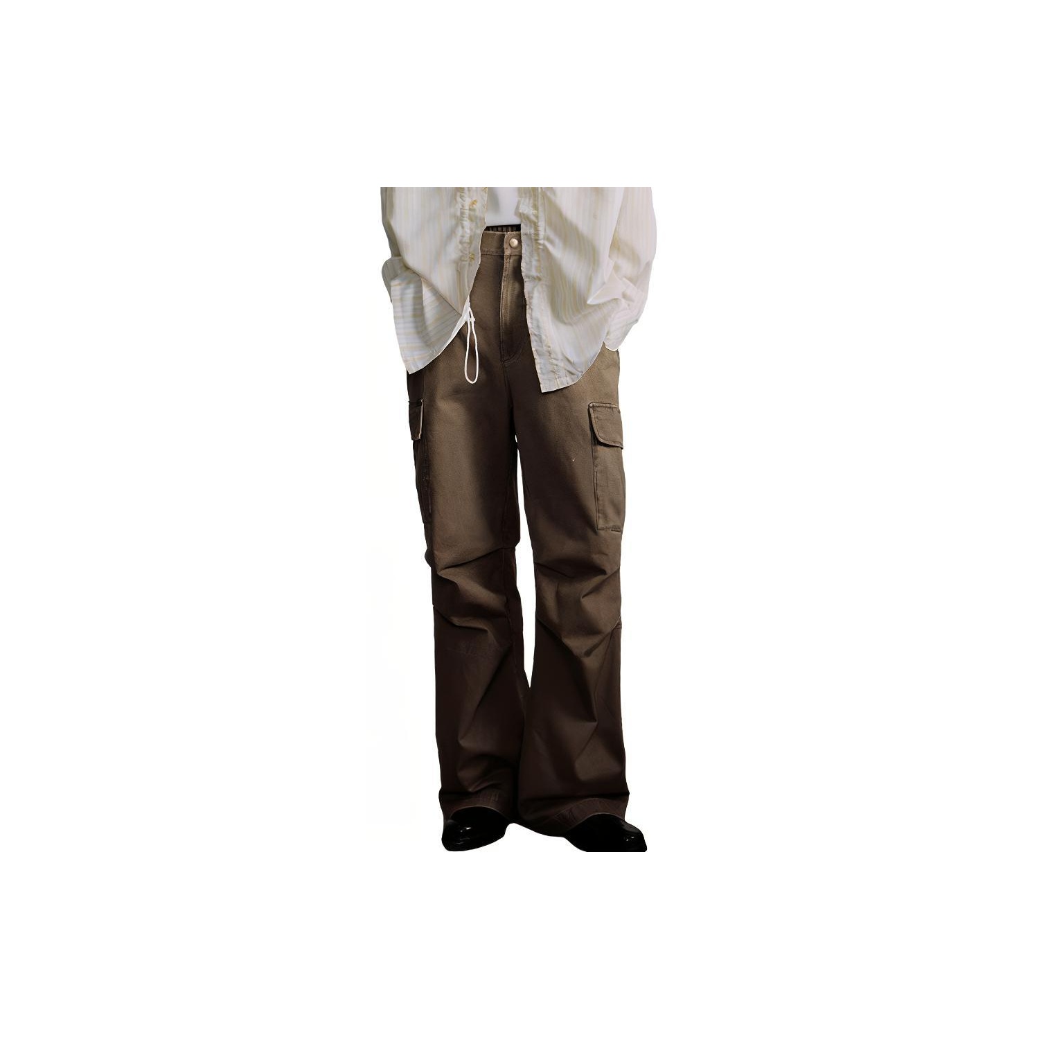 OPICLOTH Pleated Cargo Pants