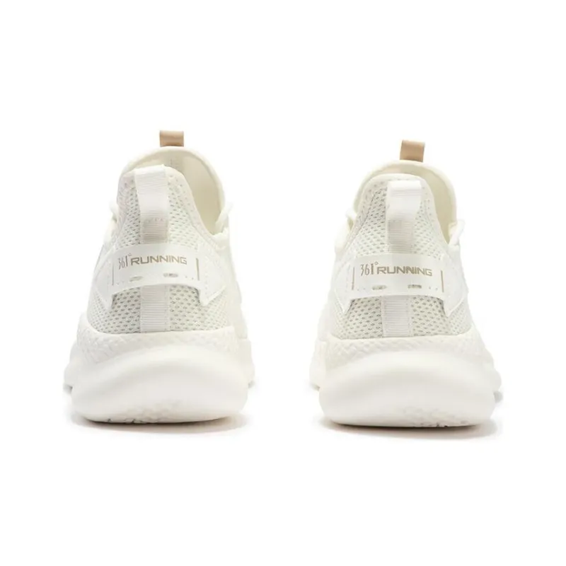 361° Durable Breathable Low Top Running Shoes Men's White-3