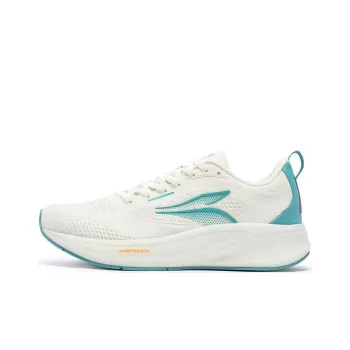 361° Flying Wing Cushioning Low Top Running Shoes Men's White Cyan