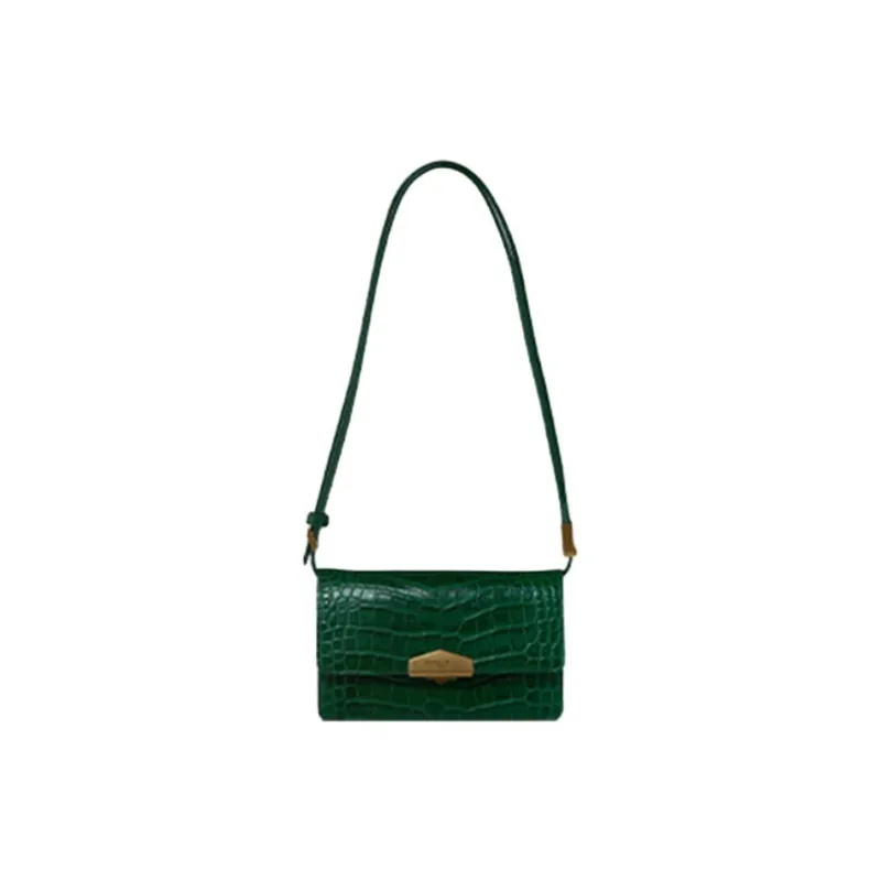 POURCHET Crocodile Pattern Cow Leather Shoulder Bag Regular Women's Multicolor-6
