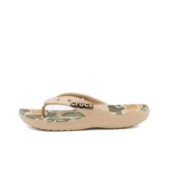 Crocs Flip Flops Women's Beige Brown