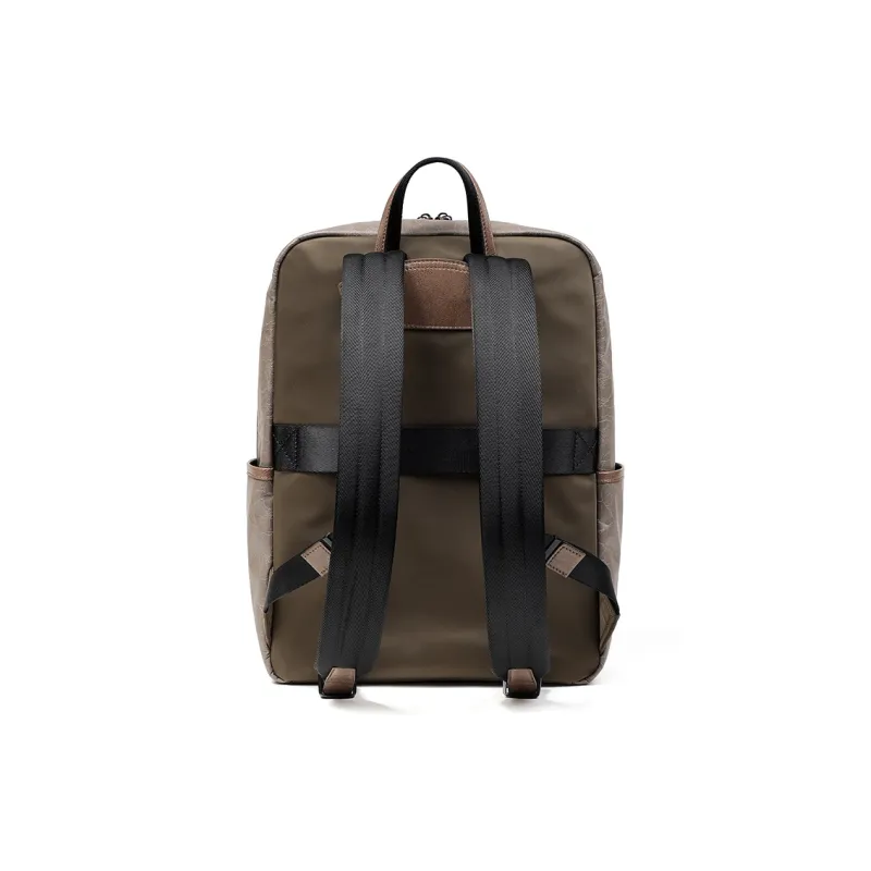 L'ALPINA Crackle Fabric Backpack Large Size Men's Khaki & Black/Gray Blue & Black-1