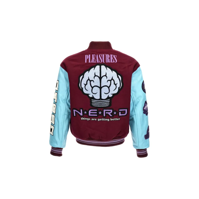 PLEASURES X N.E.R.D Varsity Jacket-1