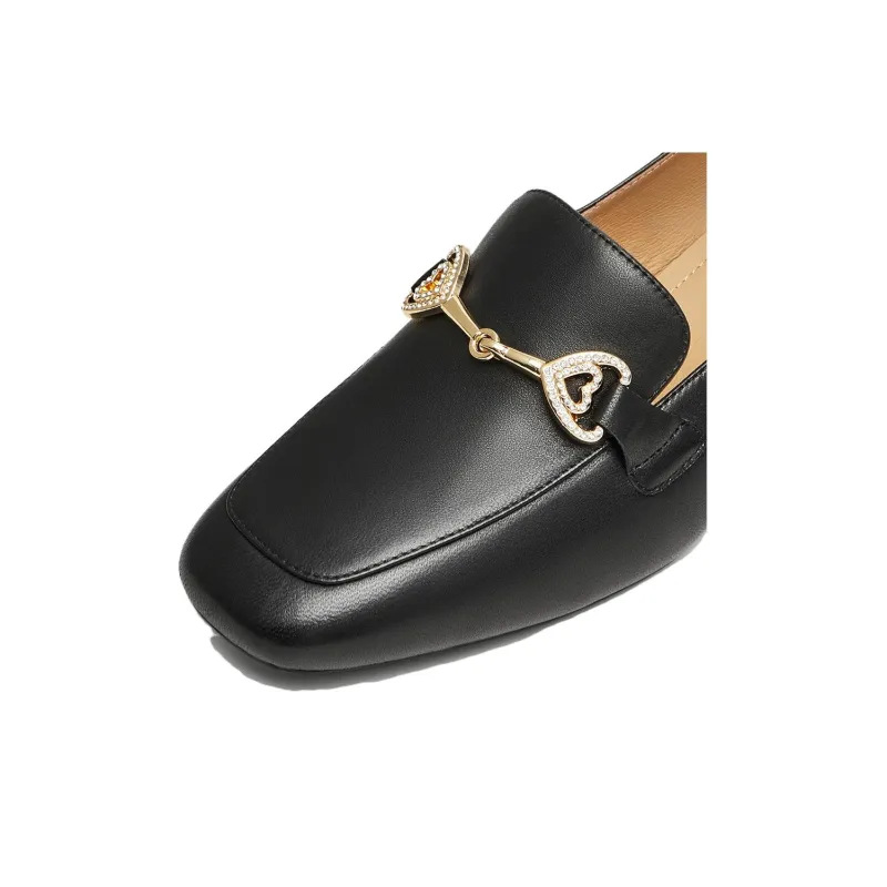 TATA Loafers Women's Solid Color-4