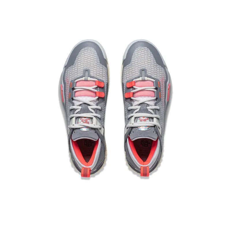 LiNing Anti 5 Low Top LINING BOOM Technology ;COOL SHELL Basketball Shoes Men's Gray-4