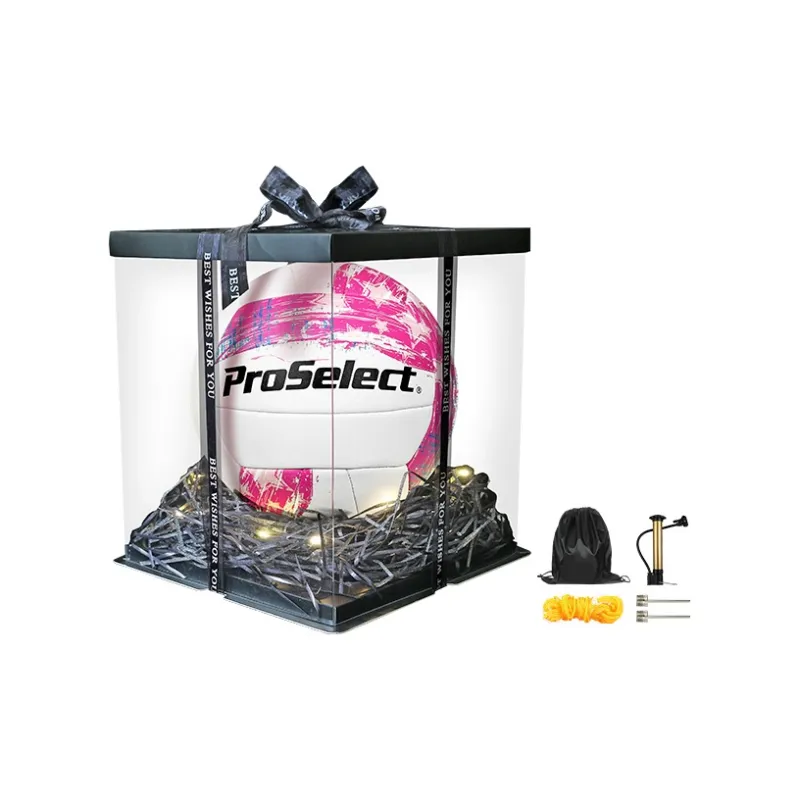 ProSelect Microfiber Leather Size 5 Ball Volleyball Unisex Pink White-5