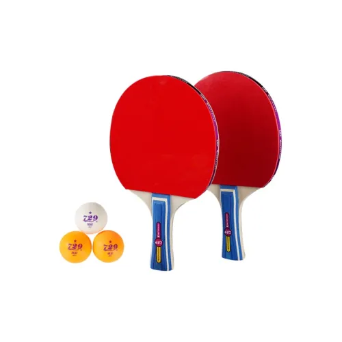 729 YZ 121 Ping Pong Paddles Unisex Rubber Sponge Extreme Wood Black Red Shakehand Grip