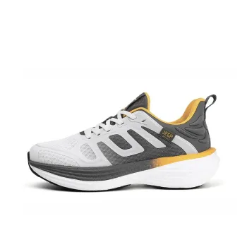 JEEP SPIRIT Cushioning Rebound Wear-Resistant Breathable Slip-Resistant Low-Top Running Shoes Unisex Gray Orange