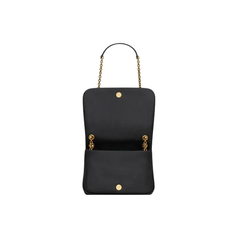 SAINT LAURENT Jamie Sheepskin Crossbody Bag, Shoulder Bag Women's Black-5