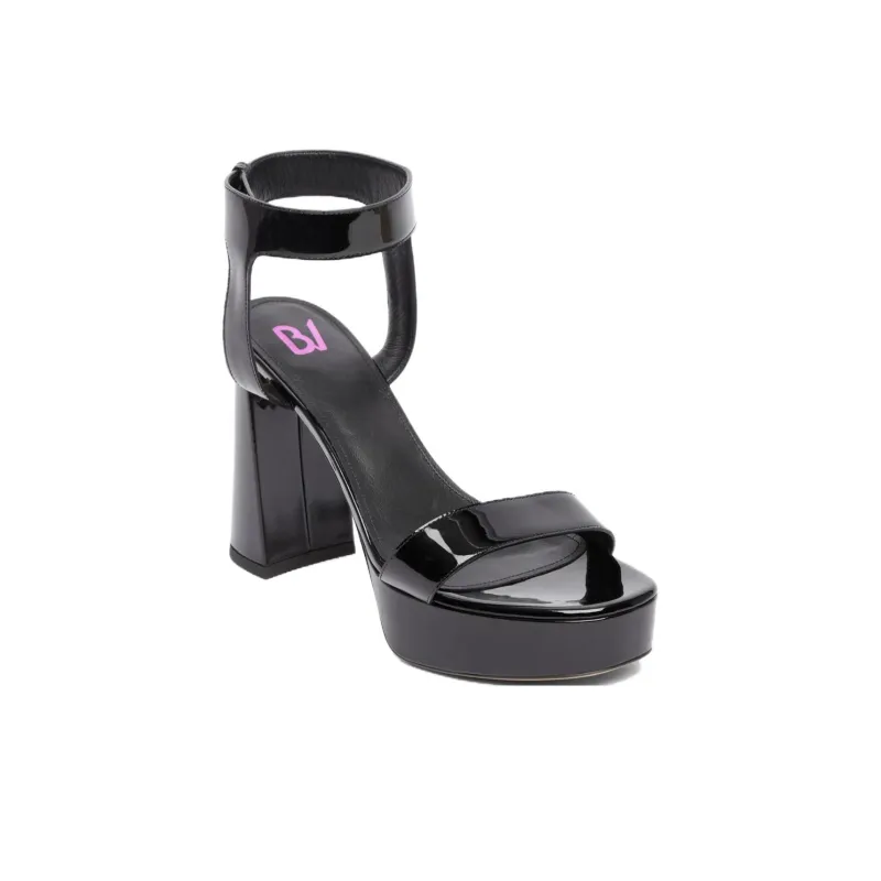 BETTINA VERMILLON Strap Sandals 11cm Women's Black-1