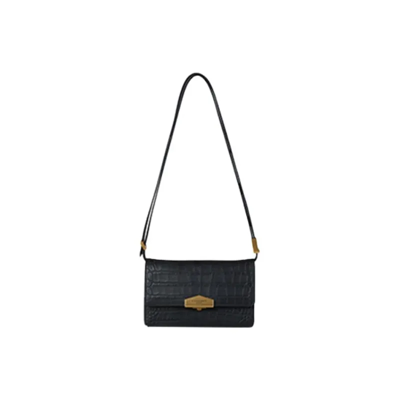 POURCHET Crocodile Pattern Cow Leather Shoulder Bag Regular Women's Multicolor-8