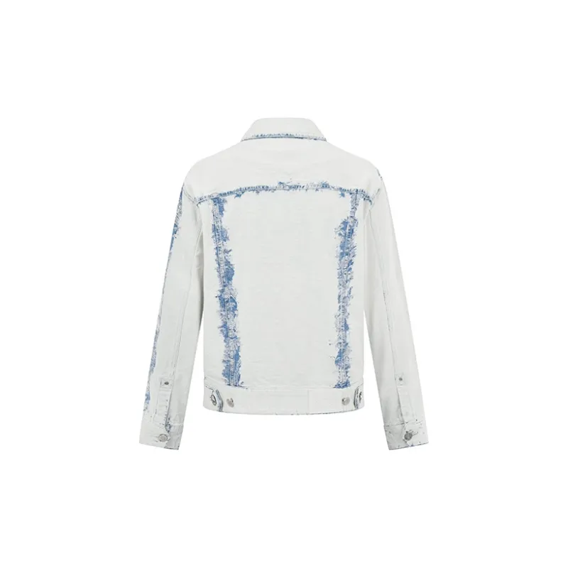 RARE Denim Jackets & Coats Men's White Blue-2