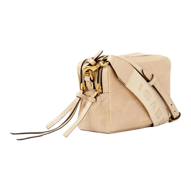 ISABEL MARANT Wardy Logo Printed Zipped Shoulder Bag-1