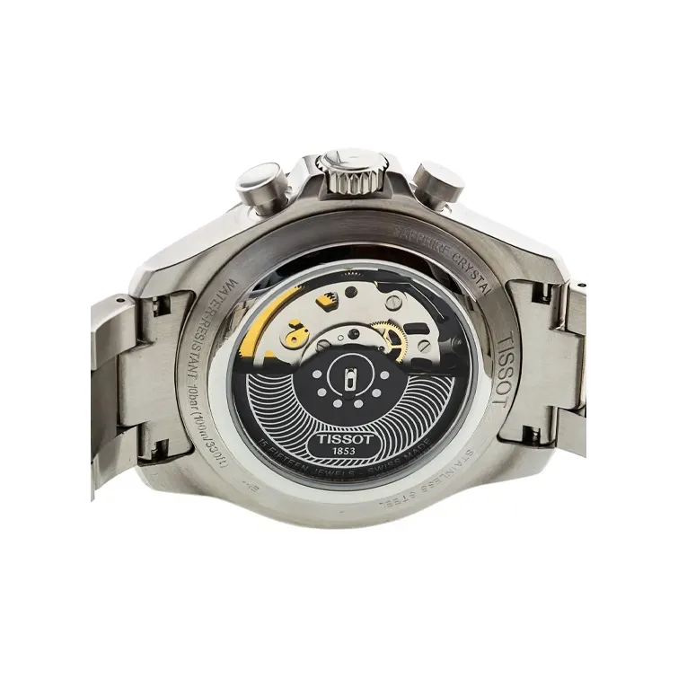 TISSOT Automatic Mechanical Movement Men's Watches Watch 45mm Black Dial T106.427.11.051.00-4