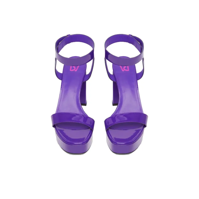 BETTINA VERMILLON Strap Sandals 11cm Women's Purple-2