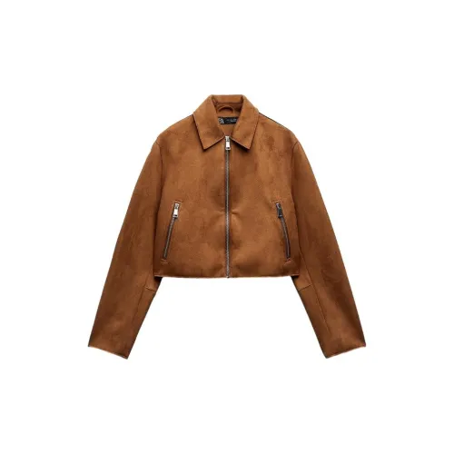 ZARA Jackets Women's Whiskey