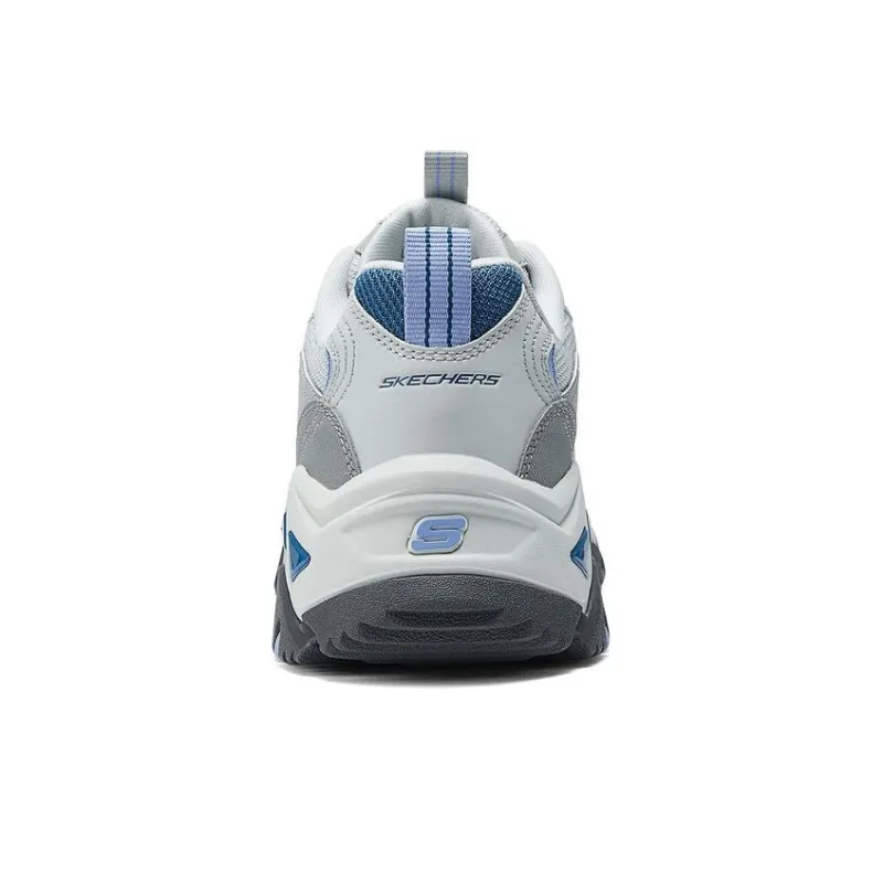 Skechers Cushioned Wear Resistant Breathable Low Top Casual Shoes Women's Gray White-2