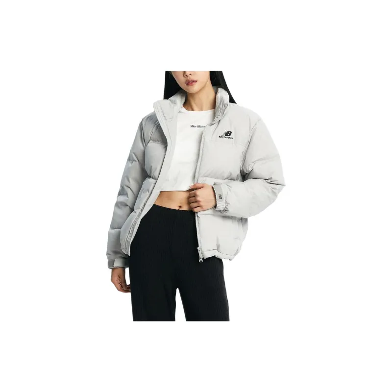 New Balance Down Jacket Unisex Light Gray-1