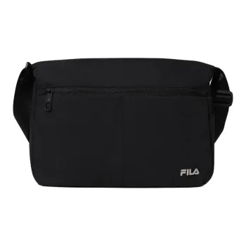 FILA Nylon Messenger Bag, Shoulder Bag, Crossbody Bag Regular Unisex Black