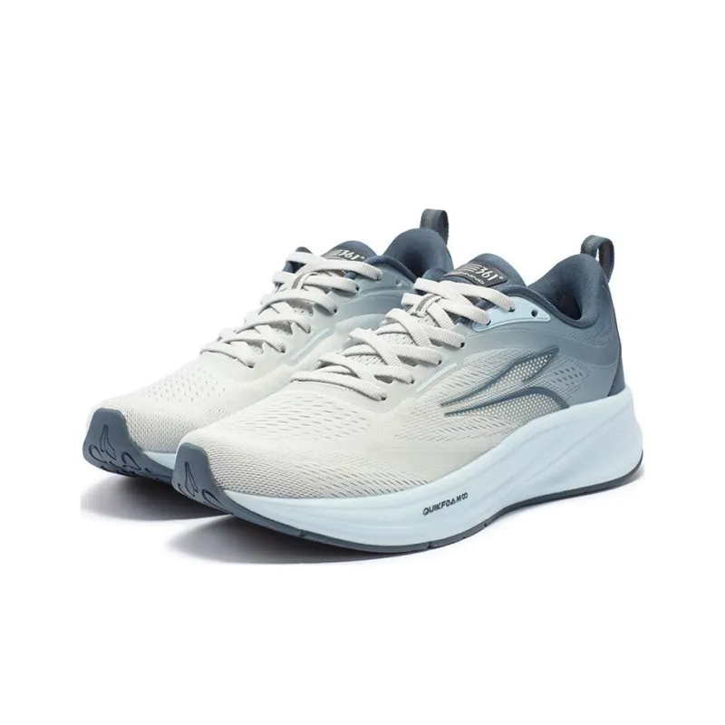 361° Flying Wing 4.0 Cushioned Slip-Resistant Low-Top Running Shoes Men's Gray Blue-2