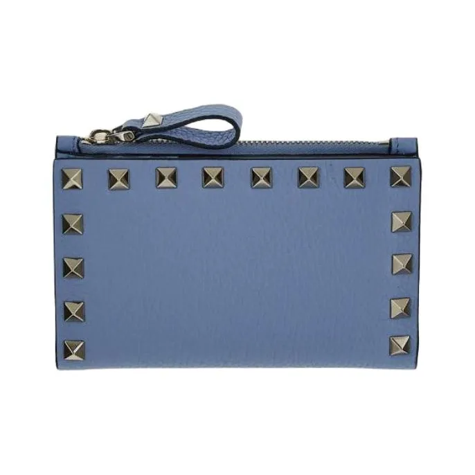 Valentino Leather Wallet Women's Sky Blue-2