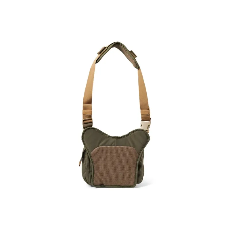 5.11 5L One Shoulder Crossbody Outdoor Bag Nylon Black/Outlaw Green Men's-9