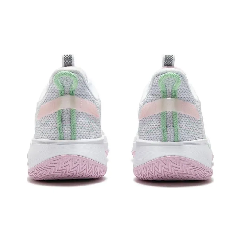 361° Big3 3.0 TeamSE Slip Resistant Breathable Low Top Basketball Shoes Men's White Green Pink-3