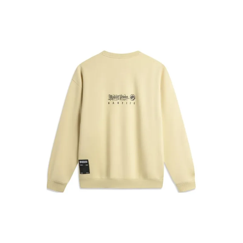 LiNing x MISTER CARTOON Sweatshirt Men's Lotus Yellow-1