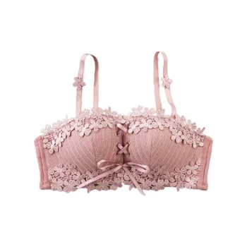 Flowers In Water Bra Women's Pastel Pink