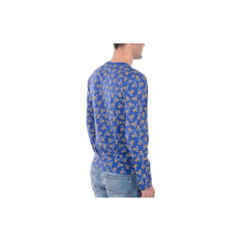 MOSCHINO T Shirts Men Blue-2