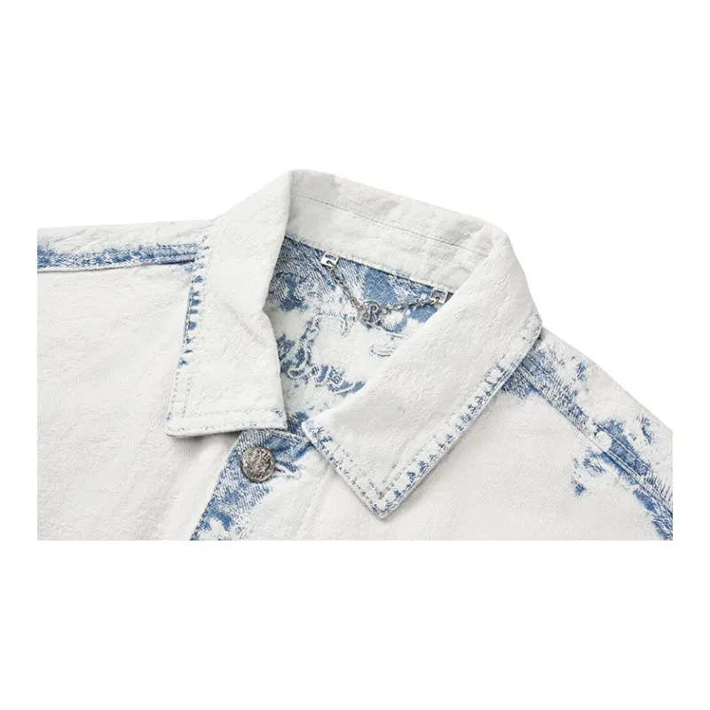 RARE Denim Jackets & Coats Men's White Blue-3
