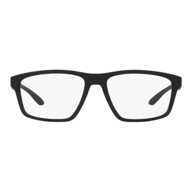 ARMANI EXCHANGEAE Plastic Irregular Shape Eyeglass Frames Men's Black-1