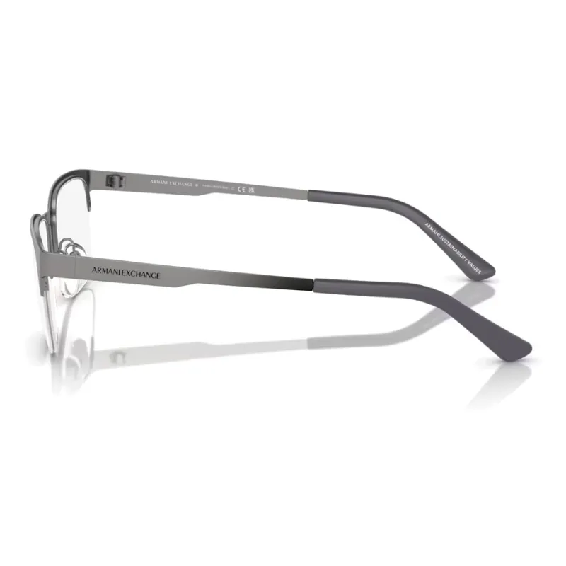 ARMANI EXCHANGEAE Metal Rectangular Eyeglass Frames Men's Gray-2