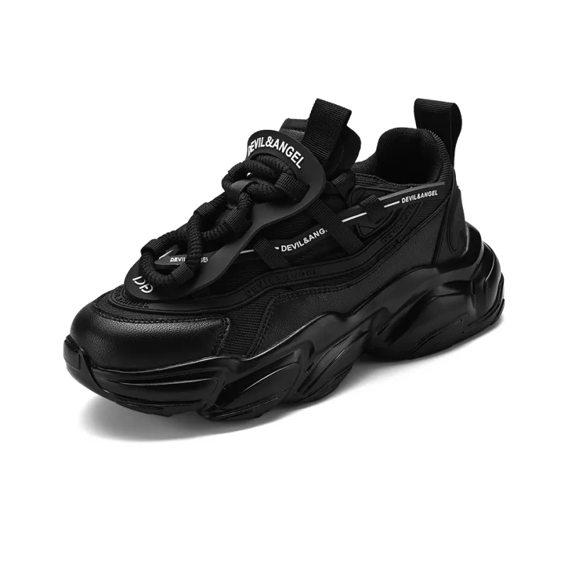 DEVIL AND ANGEL Slip-Resistant Height Increasing Low-Top Chunky Sneakers Unisex-4