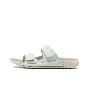 Ecco Quick Dry Antibacterial Massage Slide Slippers Women's Matcha Green
