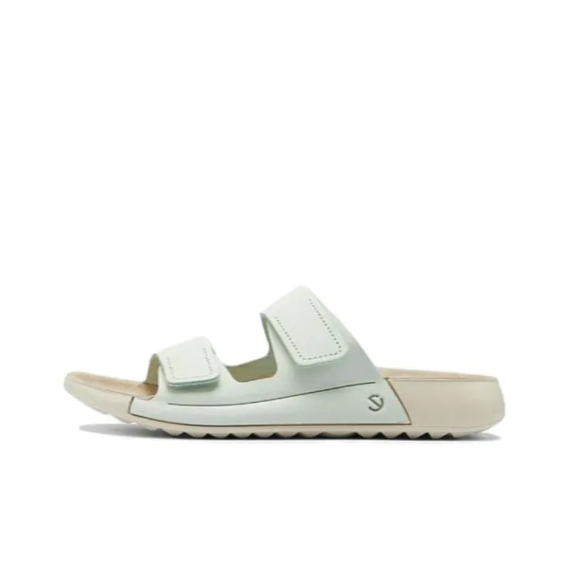 Ecco Quick Dry Antibacterial Massage Slide Slippers Women's Matcha Green-0