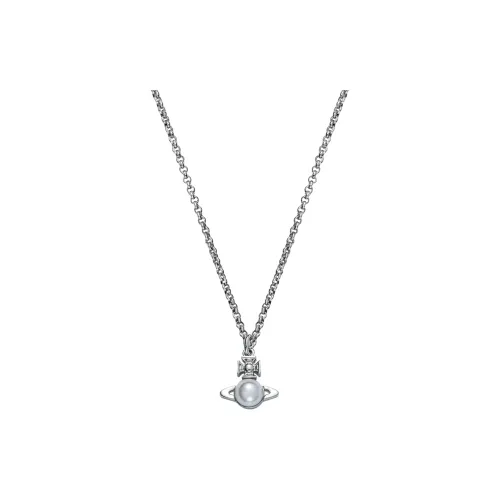 Vivienne Westwood Pearl logo Pendant Necklace