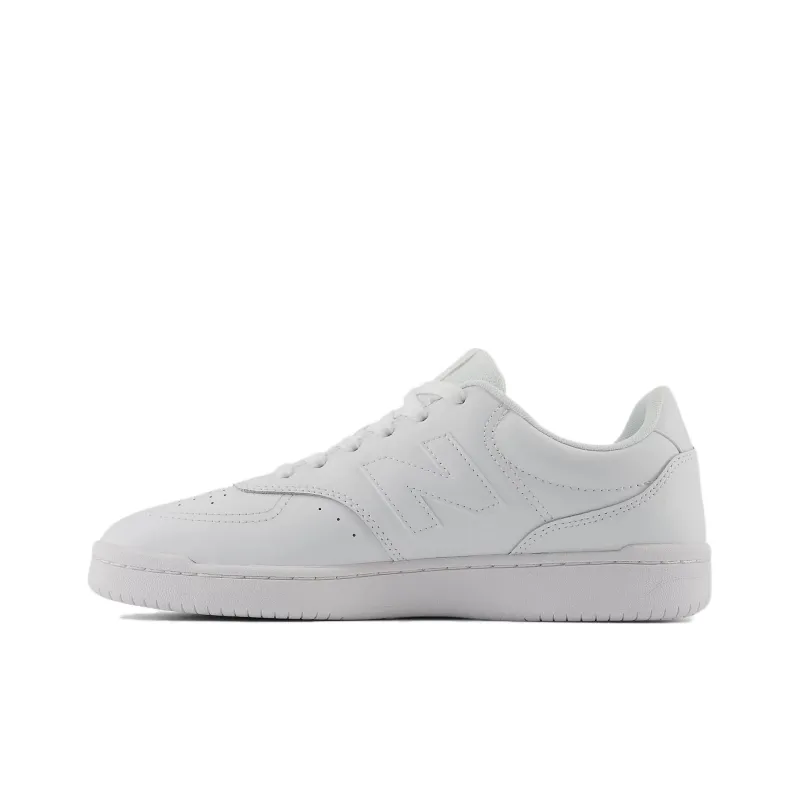 New Balance BB80 Anti Slip Wear Resistant Low Top Skateboard Shoes Men's White-0