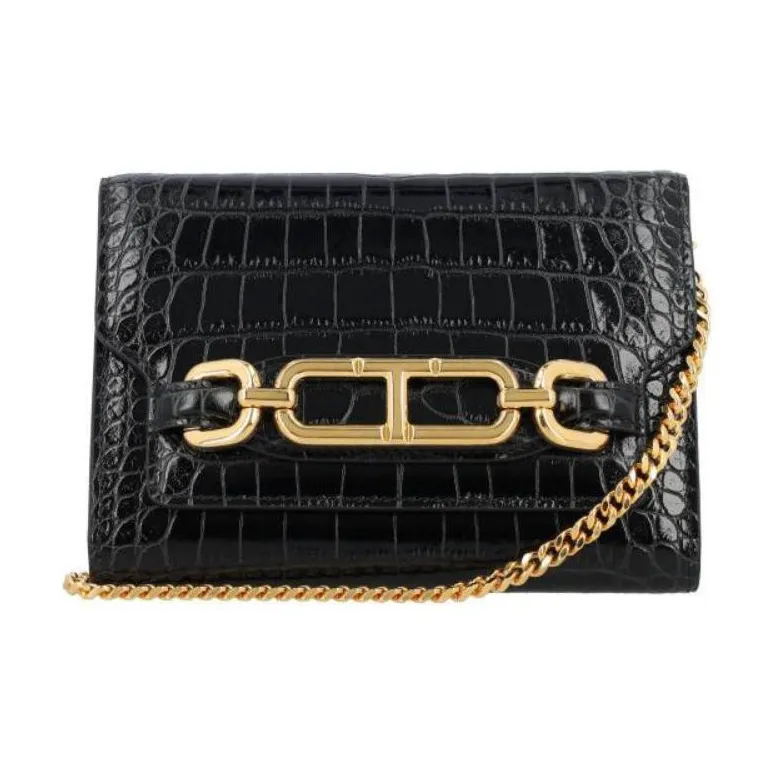 TOM FORD Shiny Embossed Whitney Mini Shoulder Bag-0