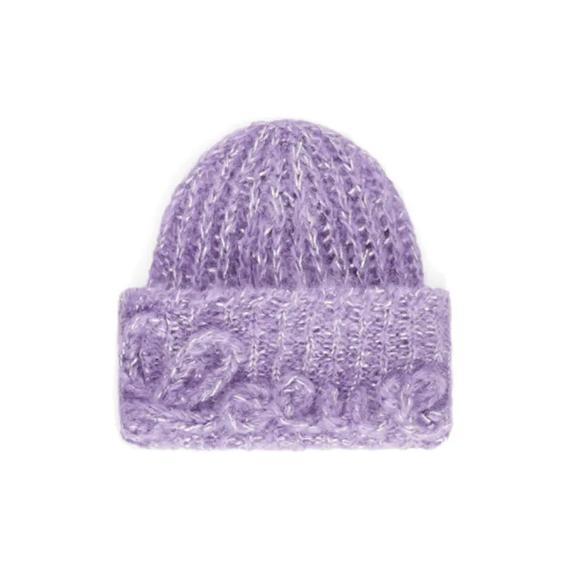 LOEWE Mohair Polyamide Beanies Men's Purple-0