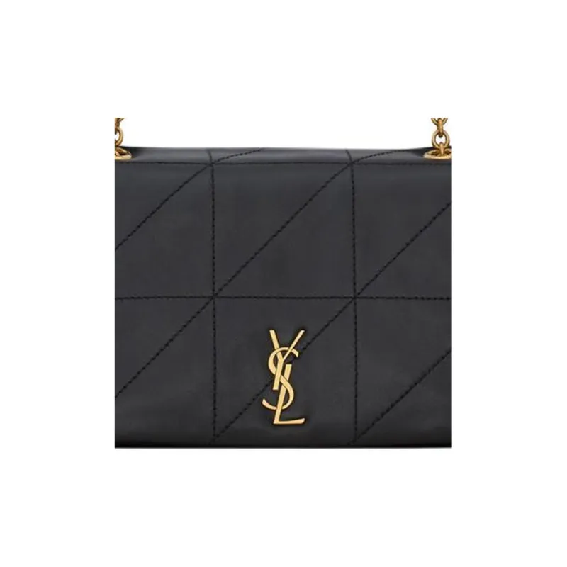 SAINT LAURENT Jamie Sheepskin Crossbody Bag, Shoulder Bag Women's Black-6